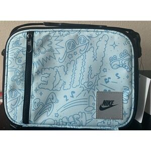 Nike Swoosh Hard Shell Lunch Box 4L Glacier Blue Insulated School Bag 9A2929-G25